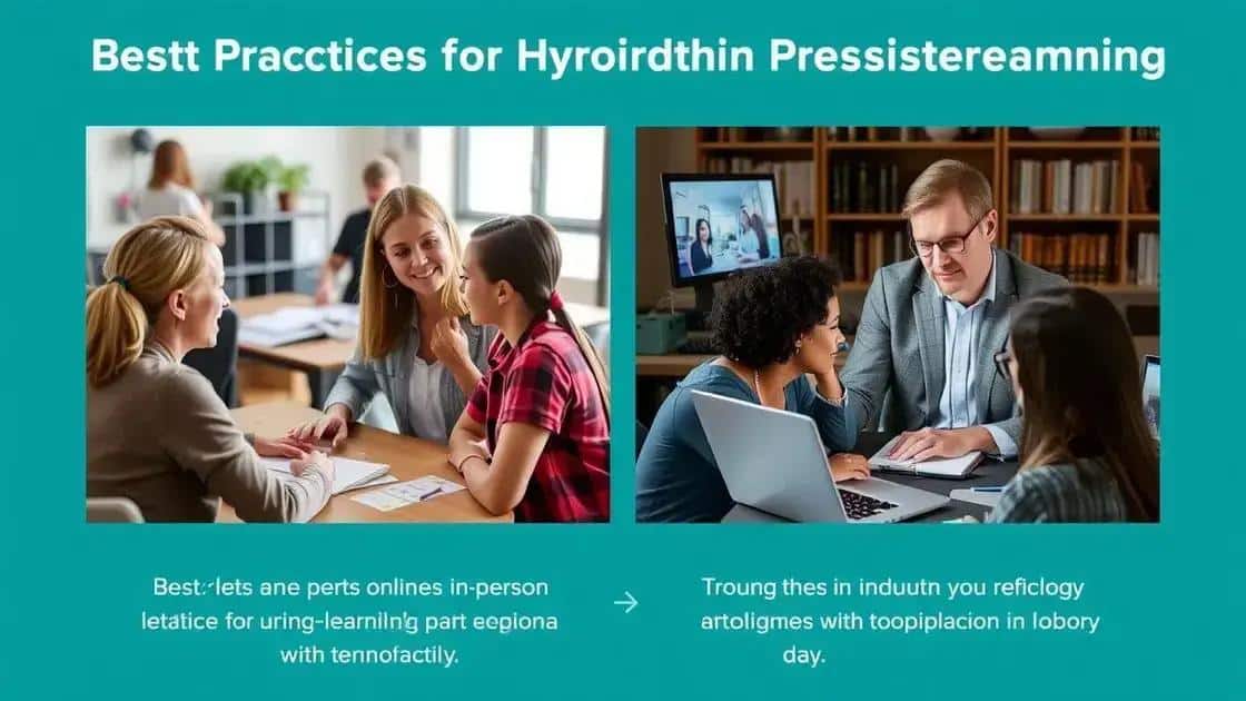 Best practices for hybrid learning implementation