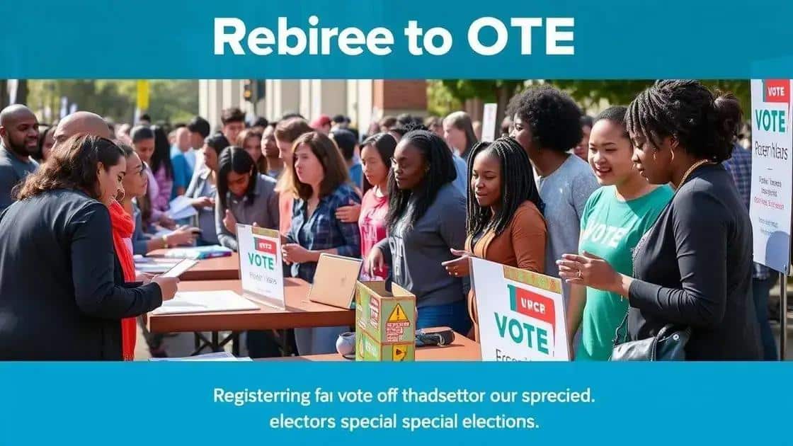 How to participate in upcoming special elections
