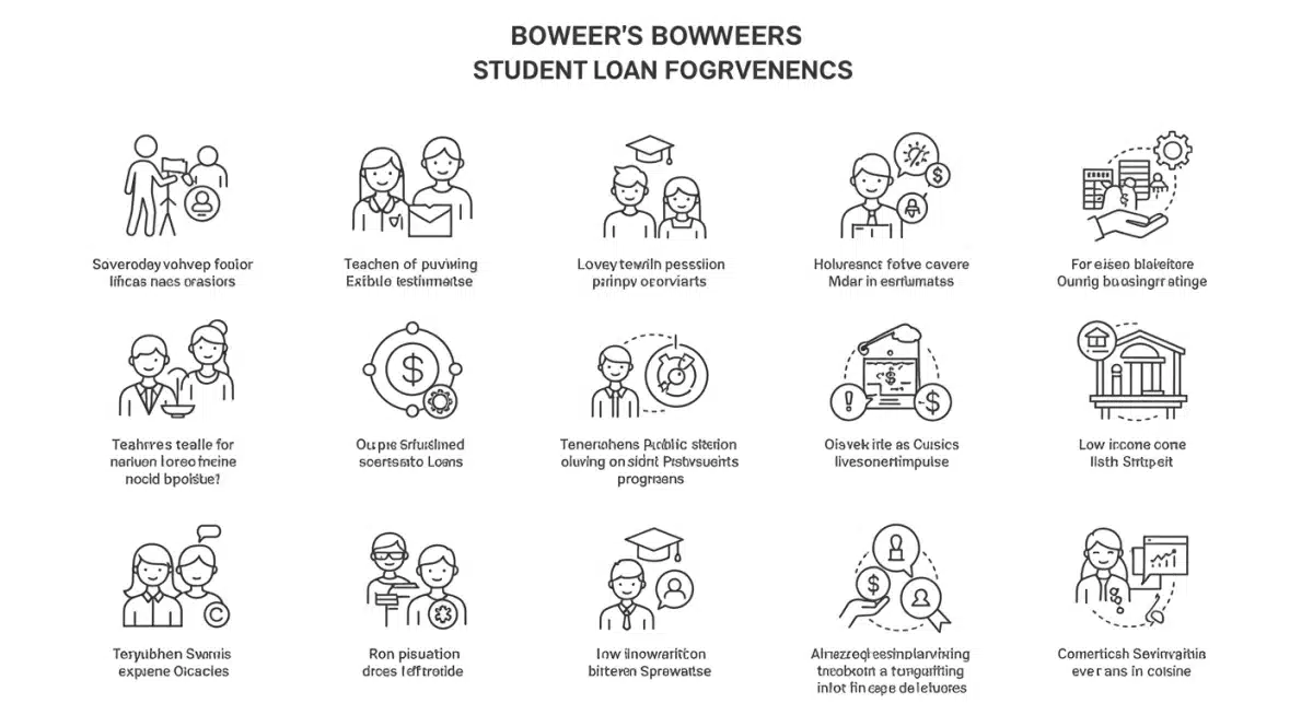 Infographic showing eligibility criteria for 2025 student loan forgiveness