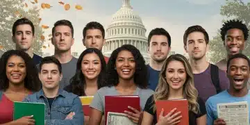 Students celebrating new federal student loan forgiveness program