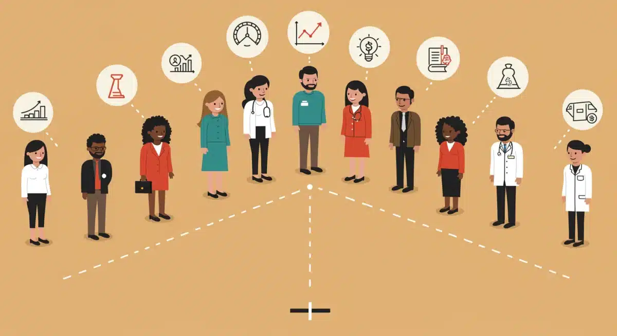 Diverse professionals benefiting from student loan debt relief.