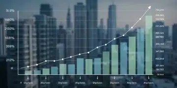 Bar chart showing a stable unemployment rate at 3.9% over two quarters, with economic data overlays.