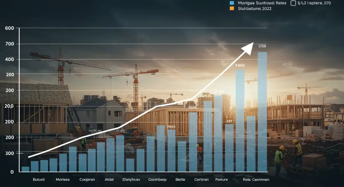 Graph illustrating the trend of mortgage interest rates and their impact on housing affordability