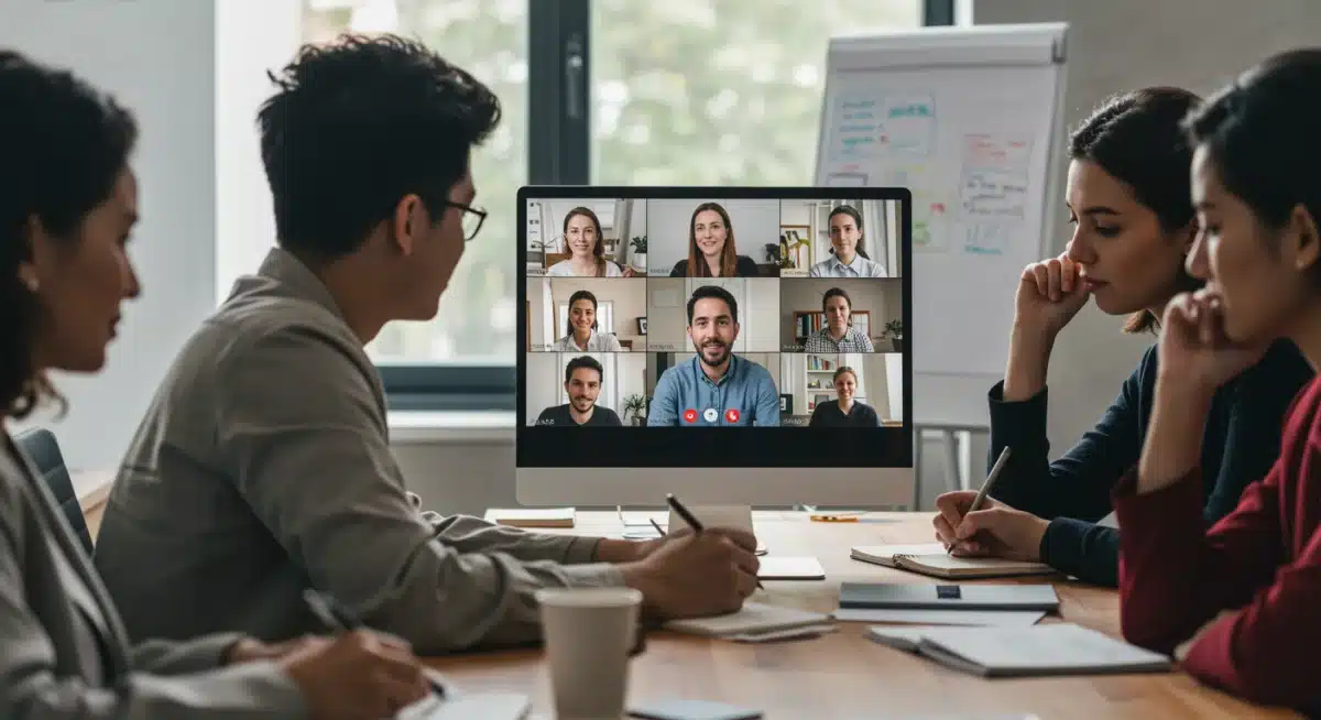 Participants in a virtual career workshop for job seekers