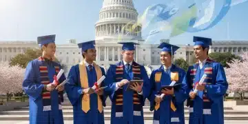 Recent graduates discussing student loan forgiveness policies