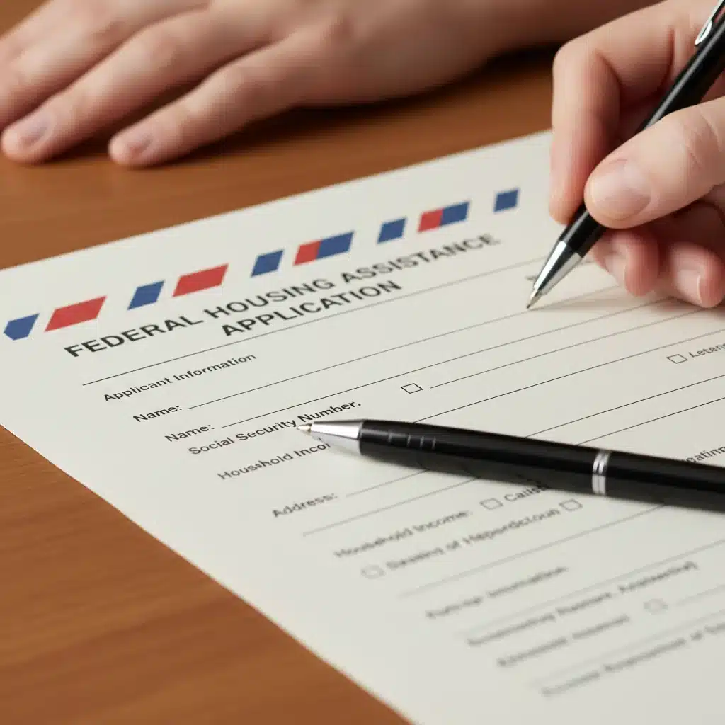 Application form for federal housing assistance program