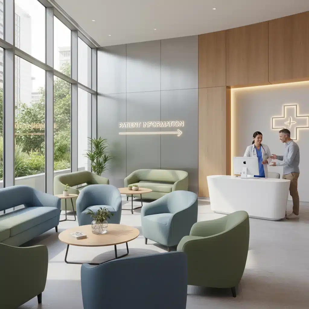 Modern medical clinic waiting room symbolizing accessible care