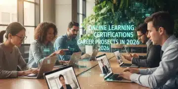 Professionals learning online, future career prospects