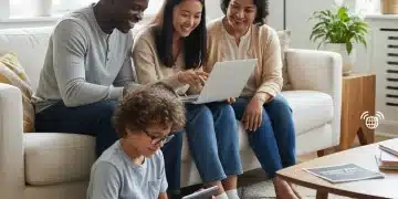 Family enjoying internet access with Affordable Connectivity Program (ACP) discount