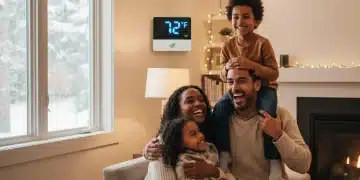 Happy family in a warm home, symbolizing LIHEAP energy assistance benefits