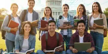Students smiling, hopeful about new loan forgiveness policies