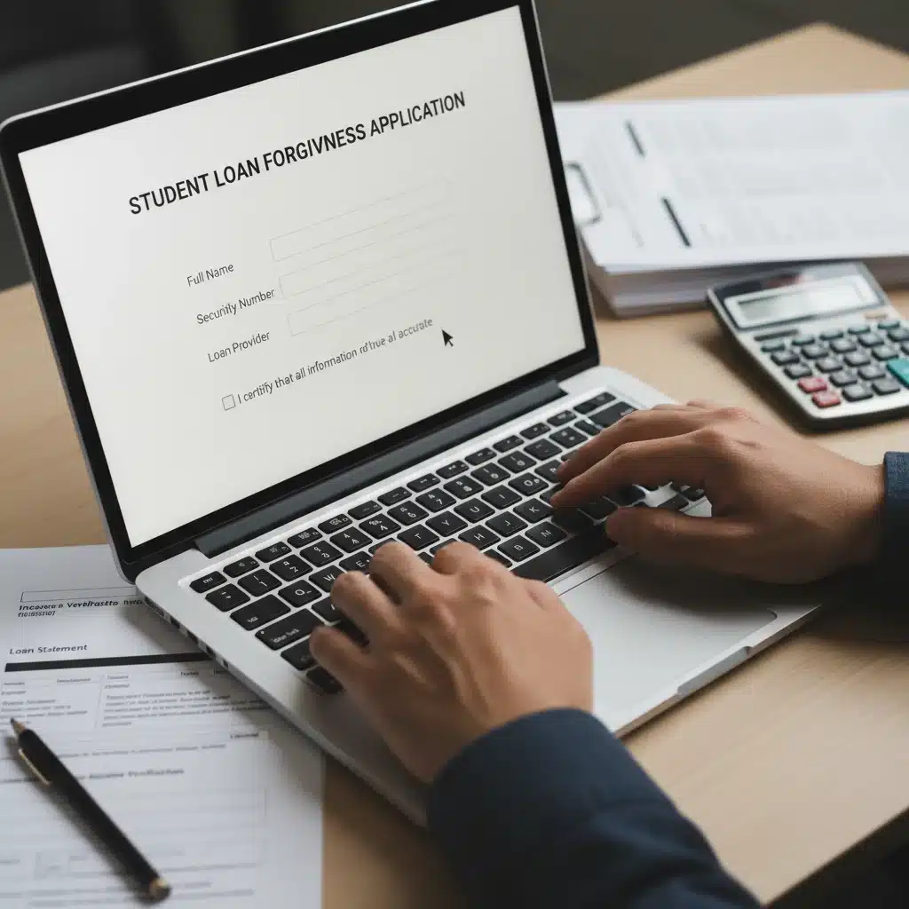 Applying for federal student loan forgiveness online