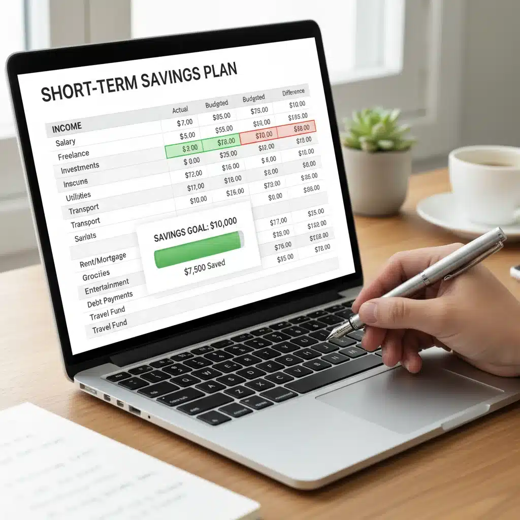 Detailed budget spreadsheet for financial planning