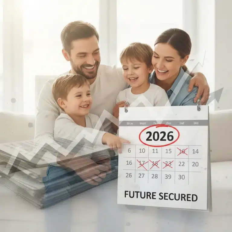 Happy family considering Child Tax Credit 2026 benefits