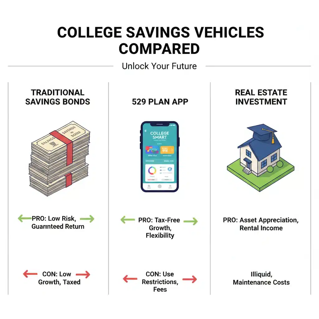 Comparison of college savings options
