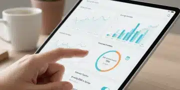Automate Your Savings: Future-Proofing Finances in 2026 Financial app on tablet showing automated savings transfers and investment tracking.