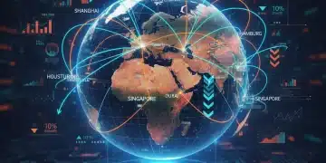 Global trade network with US, illustrating 2026 policy changes and economic shifts