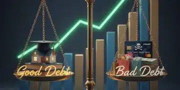 Good Debt vs. Bad Debt: Making Informed Financial Choices in 2026 Financial scales balancing good debt with bad debt, showing smart money decisions