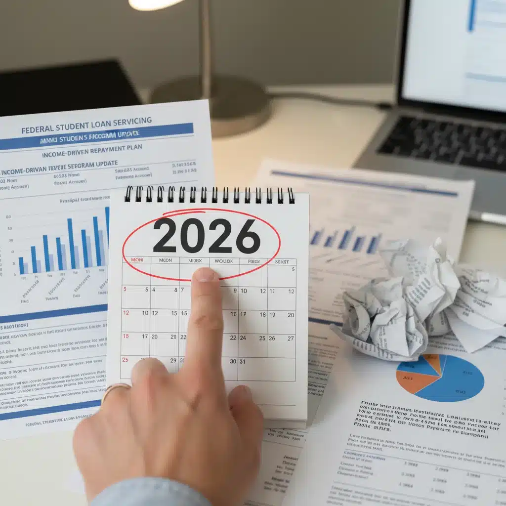 Calendar with 2026 circled, symbolizing PSLF payment count milestones