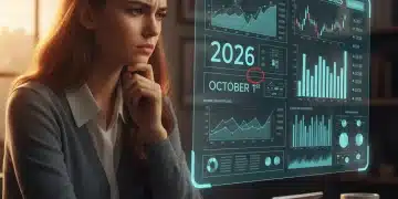 Student Loan Deferment vs. Forbearance 2026: Choosing Your Best Pause Student contemplating complex financial charts and a calendar, representing student loan payment decisions in 2026.