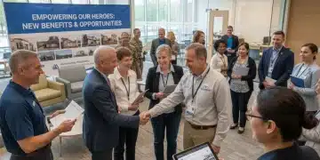 Veterans receiving information and support for new benefits programs
