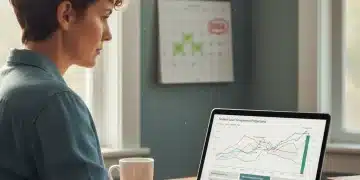 Person analyzing 2026 PSLF program updates on a laptop, planning for student loan forgiveness.