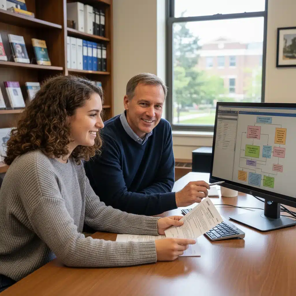 Student consulting financial aid advisor about FAFSA changes